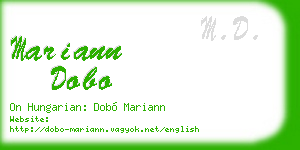 mariann dobo business card